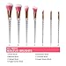 Makeup Brushes,Nanja 7 Pieces Modern Crystal Unicorn Handle make up brushes Premium Synthetic Kabuki Foundation Face Powder Blush Eyeshadow Brushes Unicorn Makeup Brushes Set with Travel Bag (Pink)