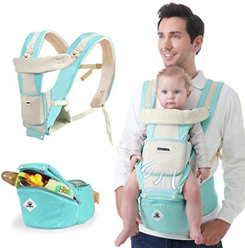 Baby Carrier Sling All Carry with Hip Seat 360 All Carry Positions Award-Winning Ergonomic Baby Seats (Green)