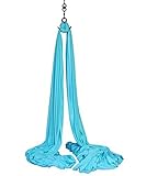 Aerial Silks Equipment for Acrobatic Flying Dance, Includes all Hardware, Fabric and Guide