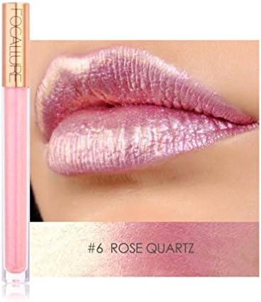 FOCALLURE New Fashion Lipstick Cosmetics Women Sexy Lips Metallic Lip Gloss (F)