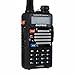 Baofeng Black UV-5R V2+ Plus (USA Warranty) Dual-Band 145-155/400-480 MHz FM Ham Two-way Radio, Improved Stronger Case, Enhanced Features