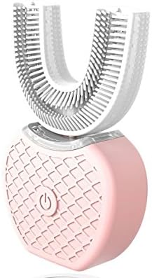 Hands Free Toothbrush V-White Ultra Sonic Electric Rechargeable Toothbrush TOOTHPASTE INCLUDED (Pink)