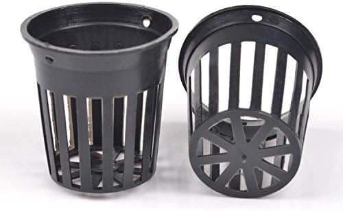 Justin Biebers®40pcs 1.75-inch Black Slotted Mesh Net Plant Pot / Cup / Planter / Flowerpot for Orchid / Aquaponics / Hydroponics