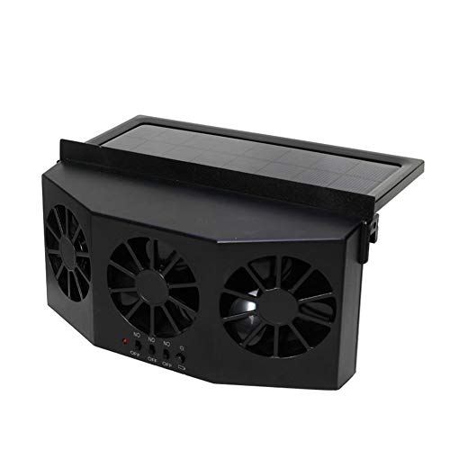 856store Fans Cooling Solar Powered Car Vehicle Ventilation Exhaust Air Summer Cooling Fan Radiator