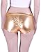 HDE Women's Shiny Metallic Booty Shorts Liquid Wet Look Hot Pants Dance Bottoms