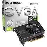 EVGA GeForce GTX 750Ti with G-SYNC Support 2GB GDDR5 128bit, Dual-Link, DVI-I, HDMI, DP Graphics Card (02G-P4-3751-KR)