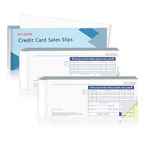 300 Sets Long Credit Card Sales Slips 7.9 * 3.3