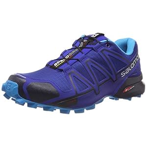SALOMON Women’s Speedcross 4 Trail Running Shoe (8 M US, Blazer/Hawaiian Ocean)