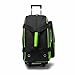 Pyramid Path Deluxe Double Roller with Oversized Accessory Pocket Bowling Bag (Black/Lime Green)