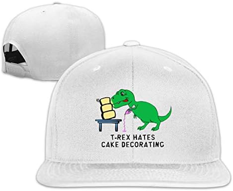 Hip Hop Baseball Cap T-Rex Hates 100% Cotton Adjustable Flat Brim Hat