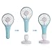 Tonyhoney Battery Operated Portable Fan, USB Desk Fan Pocket Small Handheld Mini Personal Fans USB Handheld Fans for Outdoor Travel & Indoor Office Desk (Macaroon Blue)