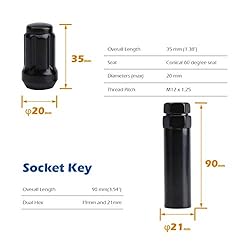 Dynofit 12x1.25 Lug Nuts for Aftermarket