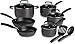 T-fal D913SC Signature Hard Anodized Scratch Resistant PFOA Free Nonstick Thermo-Spot Heat Indicator Cookware Set, 12-Piece, Gray
