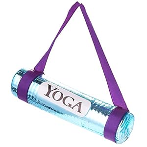 Kerstbal Yogamat Blauw – ca. 11 cm