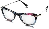 TIJN Cat Eye Eyeglasses Frames with Metal Arms for Women