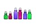 12PCS Empty Refill Glass Essential Oil Sample Packing Roller Roll-on Bottles with Metal Roller Balls and Black Cap Makeup Aromatherapy Perfumes Lip Balms Vial Storage Container Jar Pots (1ml, Purple)