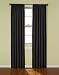2 Piece Solid Thermal Blackout Shade Curtain Panels 42" x 63" / 42" x 84" Chocolate, Black, Gold (Black, 42" x 63")