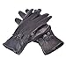 REED Women's Genuine Leather Warm Lined Driving Gloves (XL, BLACK)