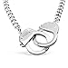 Handcuff Necklace in Stainless Steel by Silver Phantom Jewelry