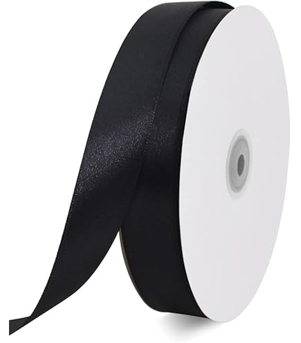Black Satin Ribbon 2 Inch