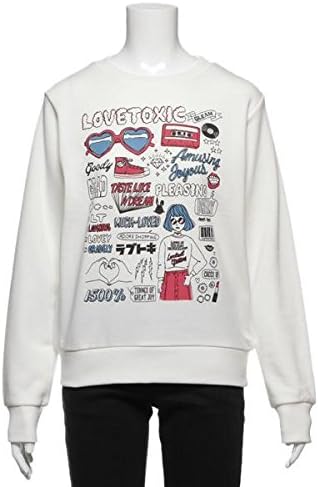 Amazon ロゴイラストプリント入り裏毛トレーナー トレーナー パーカー 通販