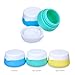 Mudder Silicone Cosmetic Containers Cream Jar with Sealed Lids, 3 Pieces (30 ml)