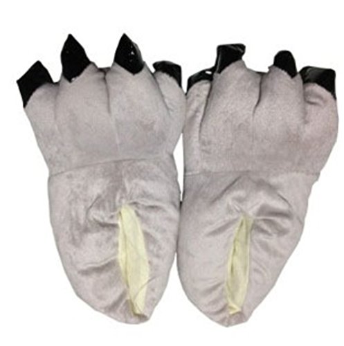 Unisex Soft Plush Home Slippers Animal Costume Paw Claw Shoes