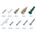 Vastar 200 Pieces Drywall and Hollow-wall Anchor Assortment Kit, Anchors, Screws, Wall Anchor Hooks, and Hollow-door Toggle