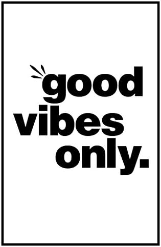 Good Vibes Only Wall Poster Print|Classroom Office Business Dorm Home Office|18 X 12 In|SJC71