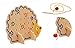 HLJgift Wooden Fruits and Vegetables Lacing & Stringing Beads Toys with Hedgehog Board for Above 3 Years Old Kids