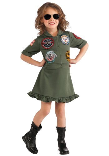 Top Gun Flight Dress Kids Costume