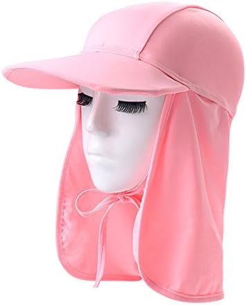 Joylish Kids Sun Protection Swimming Hats, Dinosaur Flap Hat with Chin Strap for Girls Boys, Pink