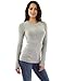 PattyBoutik Women Crewneck Raglan Cable Knit Sweater (Light Gray Small)