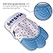 Baby Teething Mitten | Teether Mitt | BPA Free Gloves | Shower Gifts | MaBaby (Blue, 2-Pack)