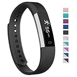 Fitness Tracker,007plus D115 Concise Style Point Touch Activity Tracker (Black/silver)