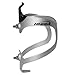 Ibera Bicycle Lightweight Aluminum Water Bottle Cage, Silver