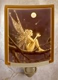 Catch a Falling Star by David Delamare Curved Colored Porcelain Lithophane Night Light