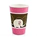 Pink Elephant -  Party Tableware Plates, Cups, Napkins - Bundle for 16