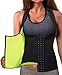 Eleady Best Neoprene Waist Trainer Corset Sweat Vest Weight Loss Body Shaper Workout Tank Tops Women (Black Sauna Suit, XXL)
