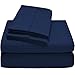 Ivy Union Premium Ultrasoft Wrinkle Resistant Microfiber Sheet Set, Full XL (Dark Blue)