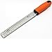 EcoJeannie ZT0002 Professional Hand Held Cheese Grater Lemon Zester for Fine Shavings, Heavy Duty, Commercial Grade, Non-Slip Easy-Grip Handle, High Quality Stainless Steel with Protective Cover