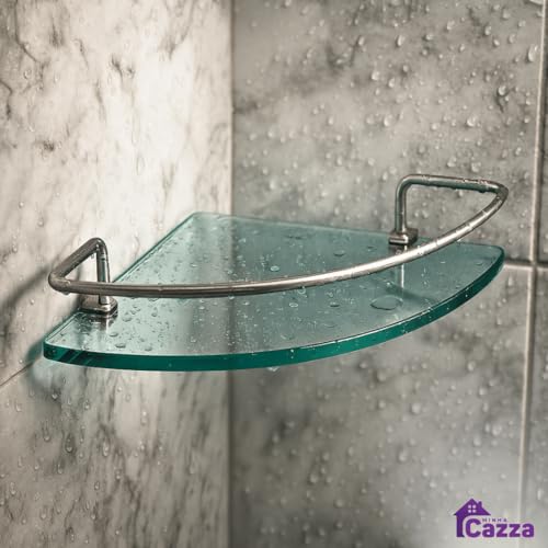 Kit 02 Porta Shampoo Suporte De Banheiro Shampoo Canto Vidro 6mm