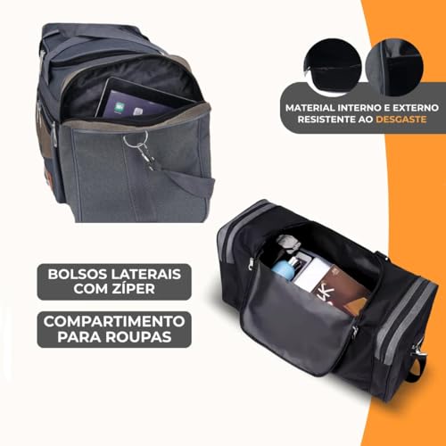 Bolsa De Mão Masculina Super Grande E Reforçada 70 * 26 * 33cm