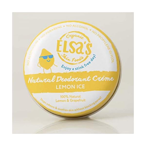 Elsa's Organic Skin Foods - Deodorant Creme - Lemon Ice