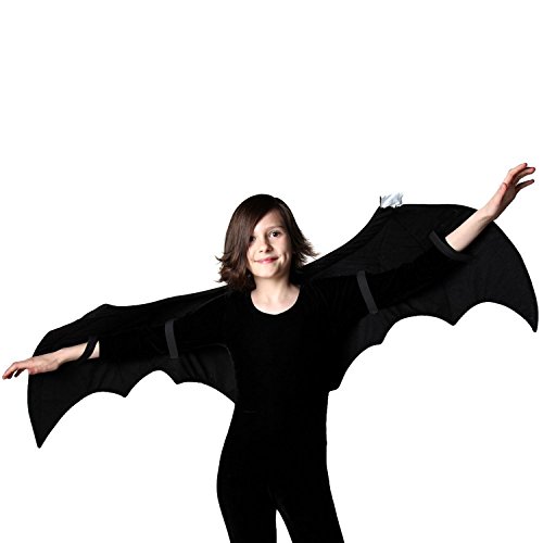 Kids Black Bat Costume and Pretend Play Wings