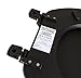 Ginsey Standard Soft Toilet Seat with Plastic Hinges, Black Medium