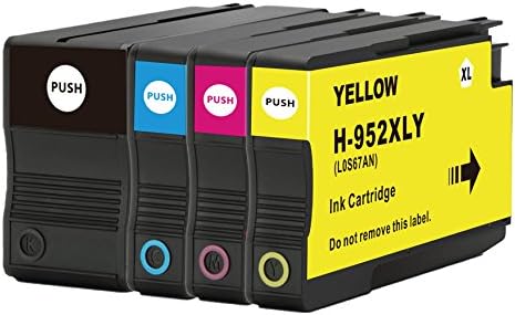 OCP Remanufactured HP 952XL Ink Cartridge Replacement 4 Pack for HP Officejet Pro 8720 8710 7740 8740 8730 8725 8715 8210 7740 8715 Printers (1 Black 1 Cyan 1 Magenta 1 Yellow)