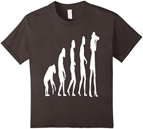 Kids Evolution of Photographer Tees &amp; Hoodies Tshirt 4 Asphalt