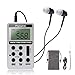 Pocket Small Radio by Flyoukki, Personal Mini AM FM Portable Digital Tuning Transistor Radios with Best Reception, Earphones, Lanyard and Rechargeable Battery for Walking Jogging Exercising (Silver)