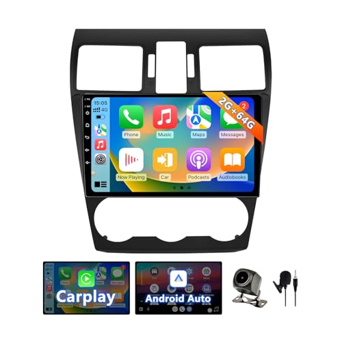 Android 13 Car Radio Stereo Compatible with Subaru Forester WRX Impreza 2013 2014 2015 with Carplay/Android Auto, 2+64G 9 Inch Car Head Unit with GPS Navigation, Mirrorlink, Backup Camera